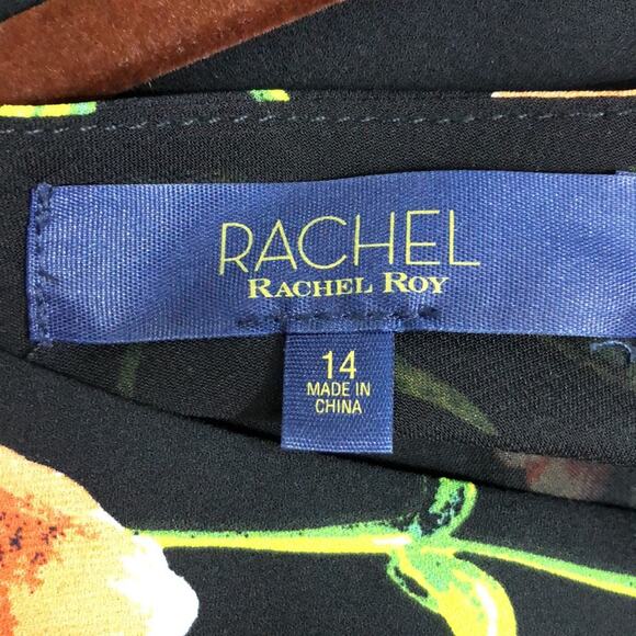 Rachel Rachel Roy One Shoulder Floral Dress Size 14 NWT - Picture 10 of 13